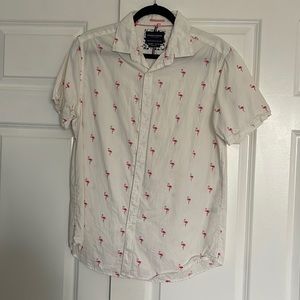 Denim & Flower slim fit button down short sleeve size medium